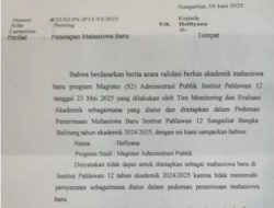 Viral! Institut Pahlawan 12 Tolak Wagub Hellyana Menjadi Mahasiswa Pascasarjana, Ada Apa ?