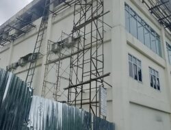 Masih Tersisa Hitungan Hari, Proyek Ruang Rawat Inap Lantai IV RSUD Masih Jauh Dari Tahap finishing