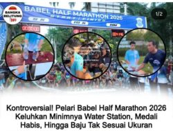 Panitia Babel Half Marathon 2026 di Nilai Gagal, Babel Tercoreng