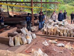 Bareskrim Polri dan Polda Babel Gerebek Lokasi Pengelolaan Pasir Timah Ilegal di Beltim